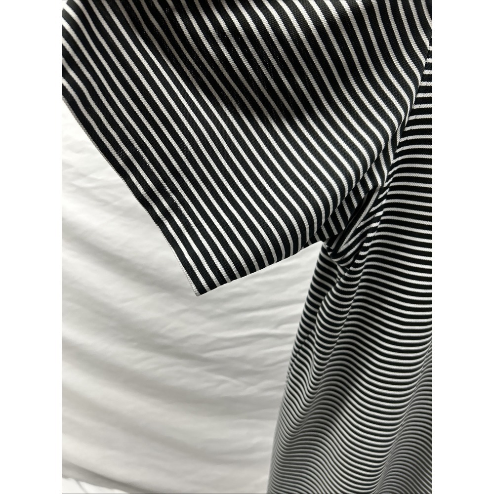 Peter Millar Shirt Mens XL Black White Polo Summer Comfort Striped Stretch - Picture 4 of 11